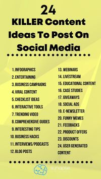 This guide to killer social media content will help you make more fans and audiences, get more shares, and build a lasting relationship with your audience. For the small business owners and entrepreneurs looking to get the most out of their social media marketing, we’ve compiled 24 great ideas for content that will help you connect with and attract a lot more customers. The best social media marketing and content marketing tips in one!