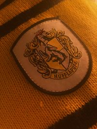 Hufflepuff scarf aesthetic