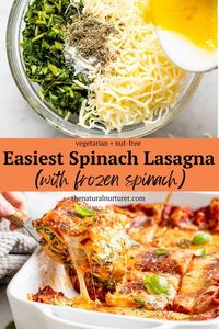 Made in just under 40 minutes, with no veggie-chopping or noodle boiling required, this is truly the easiest lasagna recipe you'll ever come across!