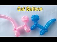 How to make cat balloon. How to make balloon animals. balloon animals for beginners - YouTube