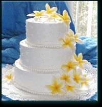 Plumeria Wedding Cake FOUND IT~ This is the one I sent