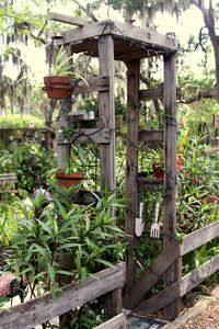 One of the entrances into my garden. Made it and the fence from pallets