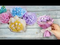 How To Make Baby Breath Pipe Cleaner Flower - DIY Pipe Cleaner Flower Making Tutorial - Mini Bouquet - YouTube