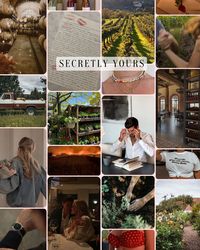 Aesthetic/mood board for Secretly Yours by Tessa Bailey