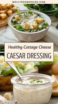 Discover the delightful combination of cottage cheese with Caesar dressing in this easy and delicious recipe. The creamy texture of cottage cheese pairs perfectly with the bold flavors of Caesar dressing, creating a tasty and satisfying dish. Whether you enjoy it as a salad topping, dip, or sandwich spread, this versatile duo is sure to become a new favorite. Try out this simple recipe today and elevate your meals with the unique blend of cottage cheese and Caesar dressing! Ingredients 1/3 cup c