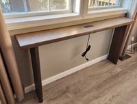 Console Table W/ Power & Charging Outlet, Powered Sofa Table, Behind the Couch Table, 3 Usbs Electric Plugs, Small Table, Living Room Table - Etsy