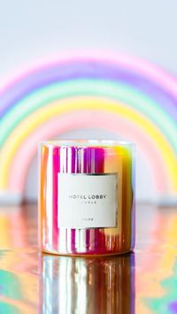 Hotel Lobby Pride Candle - Packaging and design by MKW Creative Co.