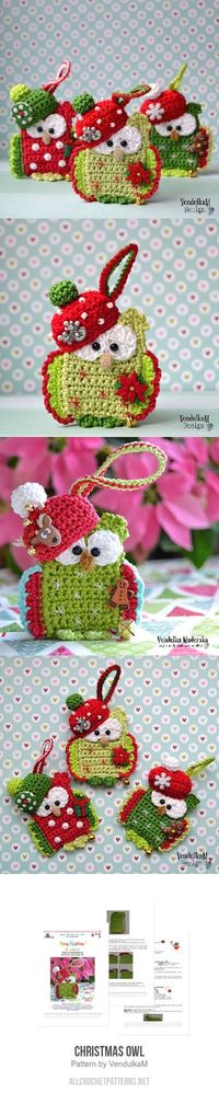 Christmas Owl Crochet Pattern