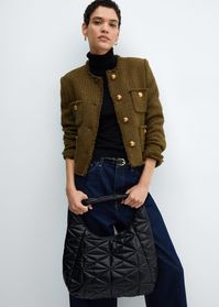 Pocket tweed jacket - Women | Mango USA