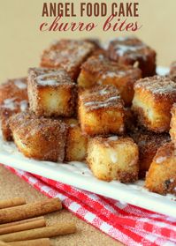 Angel Food Cake Churro Bites | Lil' Luna