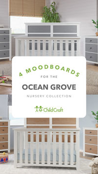 Looking for nursery inspiration? Check out our Coastal, Space, Cottagecore, and Jungle moodboards for styling out Ocean Grove Collection? Which one is your ideal aesthetic? Let us know in the comments! 🌊 🌴 