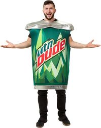 Beverage Can Costume | Slip On Halloween Costume for Women and Men| One Size Fits All