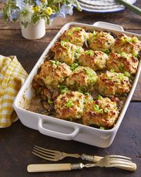 Mushroom Pot Pie with Scallion Drop Biscuits