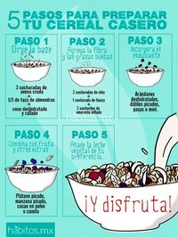 5 PASOS PARA PREPARAR EL CEREAL CASERO.-¡