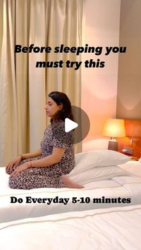 Sneha Mohit Agrawal on Instagram: "Try this for better sleep 🧘‍♀️🧘‍♀️ do for yourself 🙏🏻🙏🏻
Save try and share ♥️
Follow @snehayoga.bliss 
#yogadaily #yogateacher #yogamom #healthylifestyle #explore #explorepage #trendingreels #trendingsongs #snehayogabliss #indore #india"