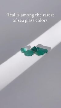 Did you know… ? Teal is one of the rarest sea glass colors. It’s estimated that only one in 4,000-6,000 pieces of sea glass are this color!