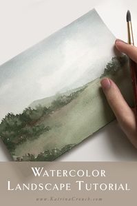 Master the art of watercolor with this beginner watercolor landscape painting tutorial. This step by step tutorial will take you through the process of painting this beautiful watercolor landscape, equipping you with all of the watercolor tips and techniques that you need. #watercolorlandscape #watercolortutorial #stepbystep