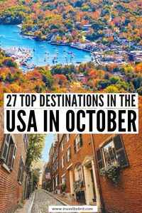 Looking for some inspiration to help you plan the perfect fall vacation? Check out some of these best places to visit in the USA in October — from leaf peeping destinations to spooky Halloween hotspots — for the ideal autumn trip! #falltravel #octobertravel #usatravel