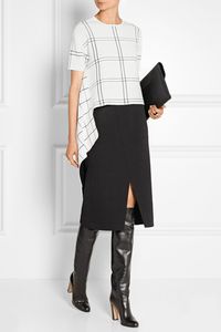 DEREK LAM Checked jacquard-knit top $1,190