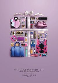 WISH LIST GIFTS - HARVEY NICHOLS FESTIVE 2014 CAMPAIGN on Behance