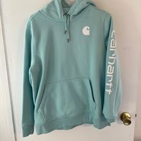 Carhartt Relaxed Fit Teal Hoodie Size Xl (16-18) Brand New Only Worn Once