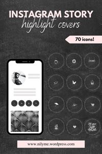 70 simple black instagram highlight cover icons, perfect for bloggers and business owners. CLICK to access these 70 affordable icons! | NOTE: customization available!