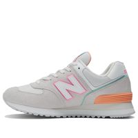 New Balance WMNS 574 Series V2 Low-Top Running Shoes Grey/Pink WL574CJ2