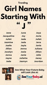 Searching for the perfect middle name starting with 'J' for your little one? 💖 We've got you covered! Discover 30+ unique, trendy, and classic middle names that will make your baby girl's name absolutely perfect. Don't miss out on these gorgeous options!