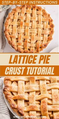 Learn how to make a lattice pie crust! Weave strips of flaky, buttery pie crust into a classic lattice crust that bakes up golden in the oven.