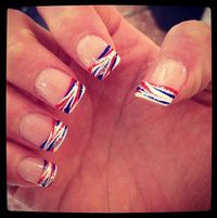 Let's Go Buffalo!!! Buffalo Bills nails for the home opener!!