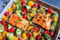 Sheet Pan Teriyaki Salmon and Veggies - Fab Everyday