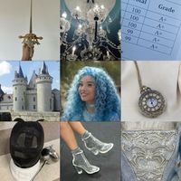 chloe charming. cinderella. descendants. disney. aesthetic. moodboard.