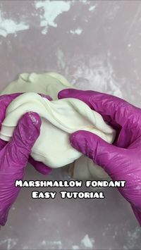 Did you know that making marshmallow fondant is super easy and it taste delicious?! Here is a quick recipe and tutorial for you to use next time you want to make fondant! Leave your thoughts down below and make sure you save this video! #fondant #baking #cake #bakingtutorial