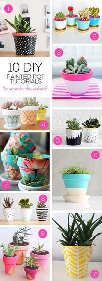 10 DIY Pretty Plant Pots You Can Create This Weekend #diy #garden #pot