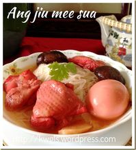 UPDATED POST ON 12-12-2014 Since kids are not at home, I have a chance to cook this “alcohol” based noodle dish for our dinner.. It is practically very difficult to get red yeast sweet glutinous ri…