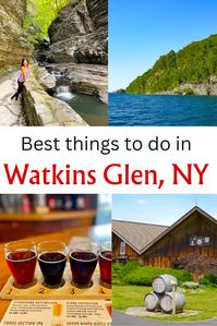 Located in the heart of Finger Lakes region, Watkins Glen is a perfect weekend getaway. From hiking, boating to sampling delicious local wines and beers, there are many fun things to do in Watkins Glen, NY. #WatkinsGlen #Fingerlakes #NewYork #USA