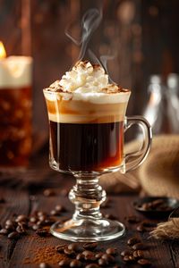 Authentic Irish Coffee Recipe: The Perfect Blend of Whiskey and Coffee #cocktails #cocktailflavors