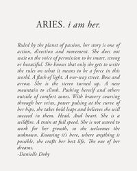 Aries Zodiac Letterpress Print by Danielle Doby — Danielle Doby