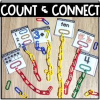 Your students will be building a solid number sense foundation as they count and connect in this fun and engaging math activity. Students will work on number identification and counting sets; identifying numbers from words, ten frames and picture representations; following directions; and modeling addition. Preschool, Kindergarten, & 1st grade approved! #NumberSense #Numbers #KindergartenMath #PreschoolMath #1stGradeMath