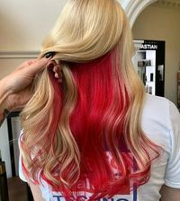 15 Ways to Style Blonde Hair with Red Underneath in 2024 – HairstyleCamp