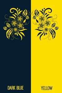 Dark Blue & Yellow