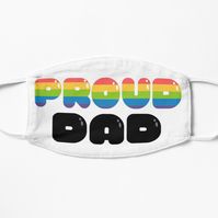 Get my art printed on awesome products. Support me at Redbubble #RBandME: https://www.redbubble.com/i/mask/PROUD-DAD-is-a-Pride-Dad-by-miss-Flower/49970652.9G0D8?asc=u