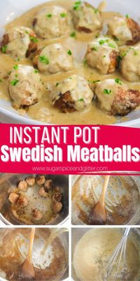 A simple method for making Swedish Meatballs in your Instant Pot with just a handful of everyday ingredients. These Instant Pot Swedish Meatballs are tender, saucy and flavorful - the perfect easy weeknight meal or a meal prep recipe the whole family will enjoy.