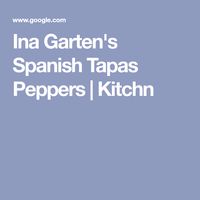 Ina Garten's Spanish Tapas Peppers | Kitchn