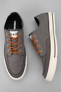 We love the shape of a chuck taylor with the upgraded laces and leather materials. Great for a casual office or weekend wear!