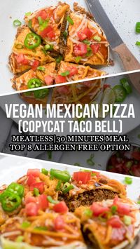 Vegan Mexican Pizza (Taco Bell Copy Cat)