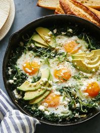 Green Shakshuka | Lacto ovo vegetarian recipe | Hearty and delicious