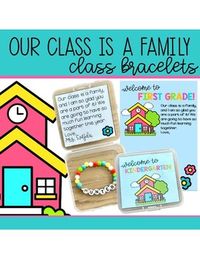 I LOVE starting out the year with Our Class is a Family by Shannon Olsen. This resource is great for accompanying a welcome gift for your class such as a bracelet at open house or meet the teacher. The notes are editable in PowerPoint and created for kindergarten, first grade, and second grade. There is also an option to add your own grade level or special class name. TWO Different Formats:- a cover and note to put on/in a small jewelry box (designed to fit in a 2.9" x 2.9" x 1" box, the specifi