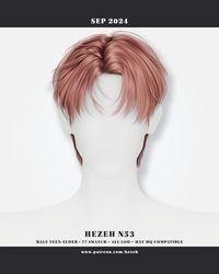 Mesh by Hezeh / TS4 In Game Hair