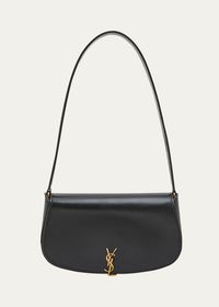 Saint Laurent Mini YSL Flap Leather Shoulder Bag - Bergdorf Goodman